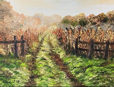 HLD, Đurđica Pirkić - Put u polje, akril, 40x60cm