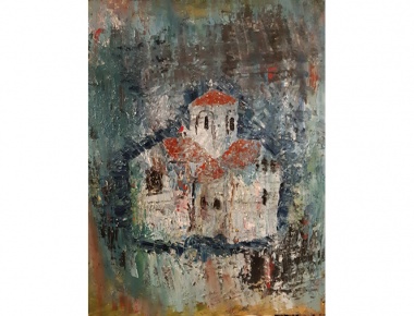AMA ARTEM, Davorka Skorin, Katedrala u Ninu, ulje na platnu, 60x50, 2020.