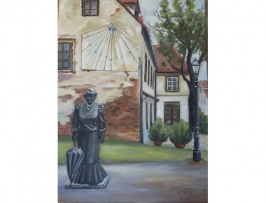 AMA ARTEM, Marija Tokić, Marija Jurić Zagorka, ulje na platnu, 80x60, 2019.