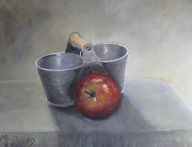 LUA'09, Miroslav Ozmec, Mrtva priroda, Akrilik na platnu, 30x40 cm, 2019.g.