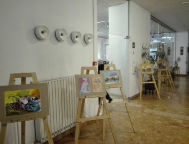 S otvorenja izložbe radova polaznika radionice u Domu za starije osobe Maksimir, 29.5.2019.