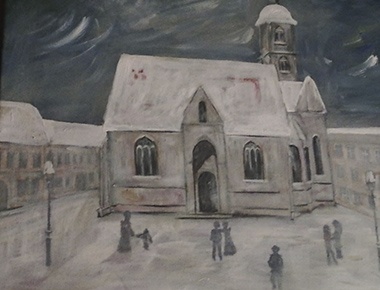 LU Angelico '09, Vjera Stančić, Crkva sv. Marka, akrilik na papiru 30/40cm, 2018.