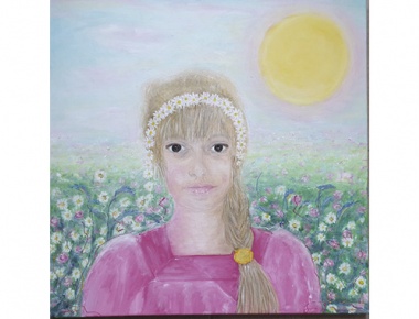Stefanija Jakovcevic, Proljece u mom vrtu lV, ulje na platnu, 60x60, 2019
