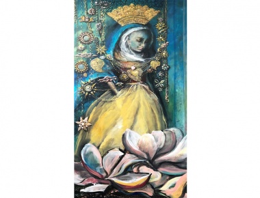 AMA ARTEM, Maja Pavlović, Gospa Sinjska, akril na platnu, 100x50