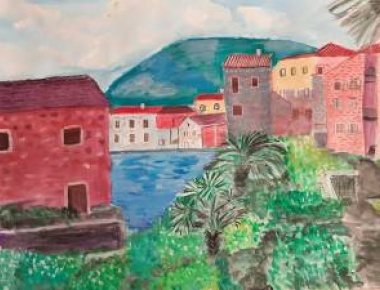 AMACIZ, Nada Horvatinčić, Morska idila, akril, 35x50,2020.