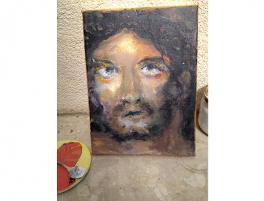 AMACIZ, Jasna Abramić, Isus, akril, 40x30, 2020.
