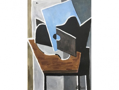 Marina Plančić, Gitara, 40x30, akril na papiru, 2020.