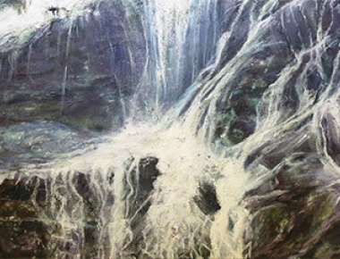 AMA ARTEM, Stefanija Jakopčević, Slapovi, ulje na platnu, 60x80