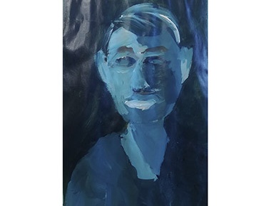 Grgur Grgurić, Autoportret, akril, 2020.