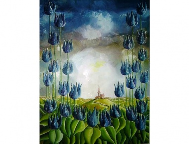 HLD, Juraj Jonke - Tulipani, ulje, 55x75cm