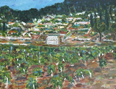 Marija Jelača, „Moja Korčula“, akrilik na platnu, 50/60 cm, 2019.