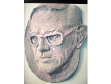 AMACIZ, Vera Glavić, "Moj Silvo", pečena glina, 22x18,2015.