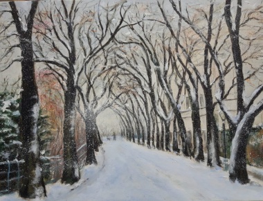 Grupa 69, Karlota Simerl Posavec, Strossmayerovo šetaliste, ulje na platnu, 40x60, 2019.