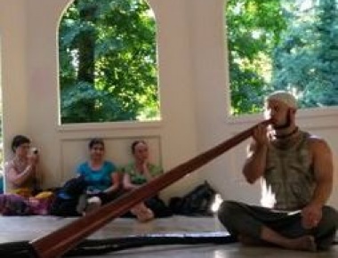 Dubravko Lapaine, didgeridoo, 10. srpnja 2016. Dubravko Lapaine, didgeridoo, 10. srpnja 2016.