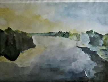lua 09, Mirjana Štengl, Sava, akvarel na papiru, 42x28cm, 2020.