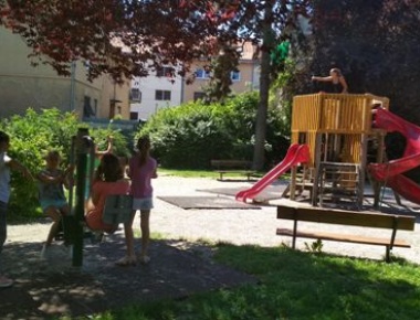 Dramsko-plesni dio drugog ljetnog ciklusa KRAP-a uvježbavali smo na svježem zraku, u parku iza CKIM-a