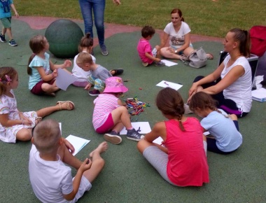 ....sa zadnje ljetne igraonice.... Ovogodišnji ciklus Ljetnih igraonica uspješno smo završili u nedjelju 21.srpnja 2019.godine. Vidimo se dogodine!