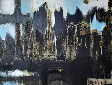 Grupa 69, Zrinka Moslavac, Apokalipsa, akril na platnu, 80x120, 2019.